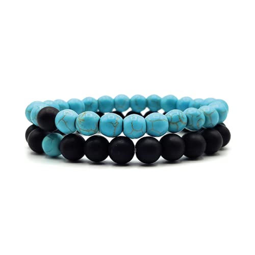 KARDINAL WEIST howlite turchese onice bracciale