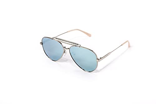 isheep Aviator Polarized Sunglasses for Women Men, Handmade Craft,Retro, Blue Lens, Metal Frame SIS-10-BL