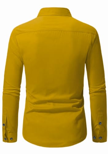 Image of Vida Loca Full Sleeve Spread Collar Cotton Blend Casual, Festival Stylish Slim fit Shirt for Men and Boys.
