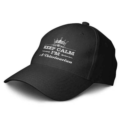 Cool Dad Hat Keep Calm I'm A Veterinarian Casquette Hat Adjustable Funny Fashion Hat Cap Baseball Fash