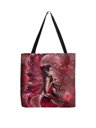 Sac fourre-tout Cœurs de la Saint-Valentin par Molly Harrison en toile imprimée
