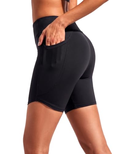 Daci Women's High Waisted Swim Shorts with Pockets