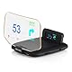 ​​OBD2 Head-Up-Display Navigation für Auto – OBD2 & GPS Dualsystem | Digitaler Autotacho (HUD MPH-Projektor) mit Drehzahlmesser, Wassertemperatur (TEM), PSI, Volt, Kilometerstand & 4 Alarmfunktionen​
