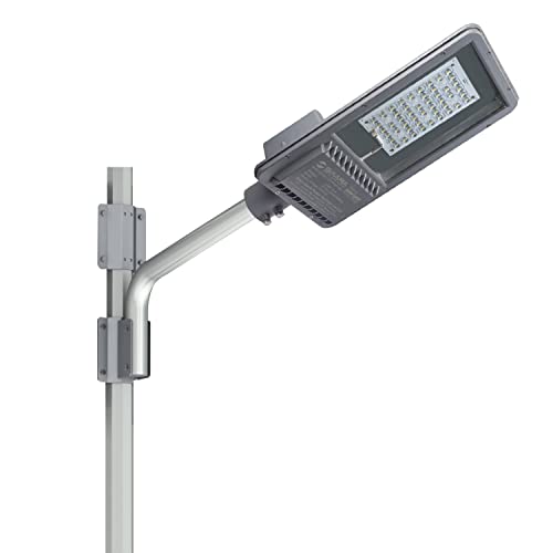 Image of SAARA LED Street Lights | Classic Power Saving Outdoor LED Lights | Aluminum Die Cast | IP65 Waterproof | Rustproof White Lights for Street Parking (White) (120 Watt Pack 2)