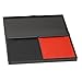 Ink Pad for Rubber Stamps, Stamp Pad for Clear Impression Stamping, Quality Felt Pad Black Ink, Red Ink, Blue Ink L (3.5 * 6.3) (Red & Black)
