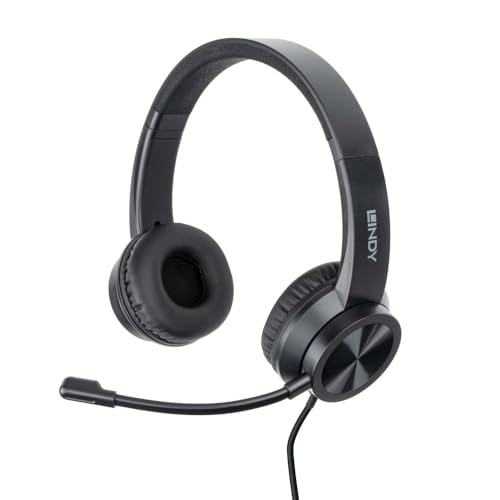Casque USB-C LINDY 20439 filaire anti-bruit pour open space bruyant