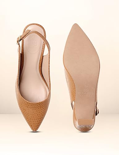 Image of Symbol Premium Women's 'Desk to Dinner' Slingback Pumps (Ortholite Insole|Stylish Heels)