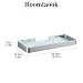 Hoomtaook Estanteria Ducha Bandeja de baño Rectangular de Vidrio Templado, Cesta de...