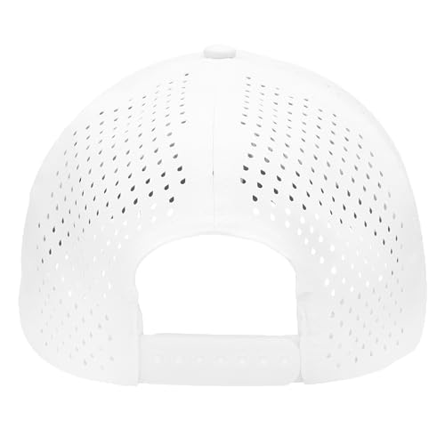 Image of Classic 5‑Panel Snapback Hat - Adjustable Flat Bill Cap, Lightweight Breathable Unisex for Embroidery & DIY