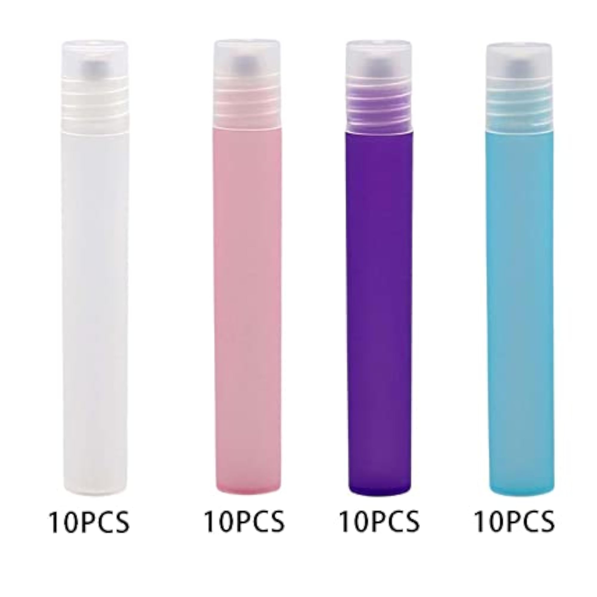 3x10 Count 10ml Plastic Essential Oil Roller Bottles