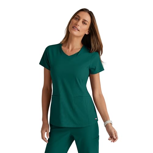 Blouse de gommage vert chasse idéale pour les longues gardes médicales en hôpital