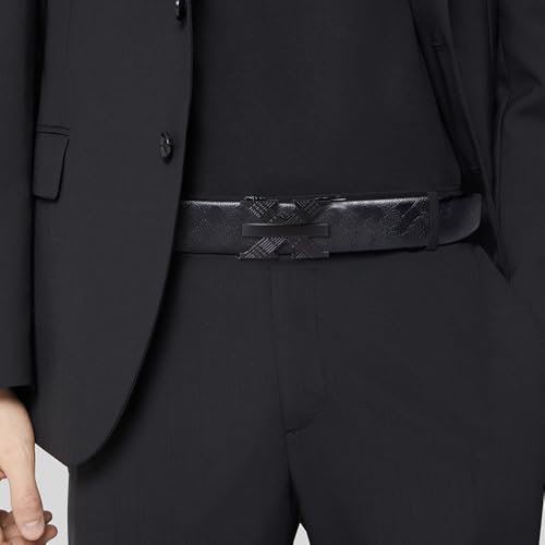 Dubulle Genuine Leathe Belt for Mens Jeans Fashion Designer Belt for Wedding