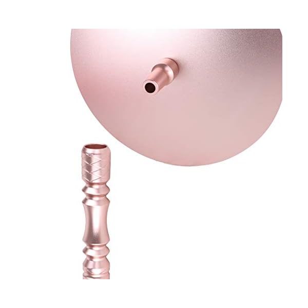Camo Lite Shisha Set Aluminium Alu Rosegold 72 cm Hookah Wasserpfeife Steinkopfset Acryl Molassefänger 18/8 Schliff Base… – Bild 5