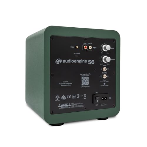 Image of Audioengine A2+ Bluetooth Computer Speaker Bundle - Compact Desktop Speakers for PC & Laptop with S6 Subwoofer and DS1M Speaker Stands in Green