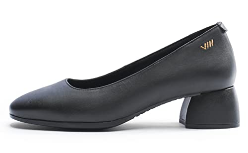 VISCATA Milan Women's Leather Wedge, Spain Handmade Casual Pump Comfortable Shoes with a Sturdy All Natural 1.5” Wedge