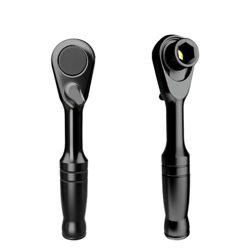 Image of SPORTARC 1/4 Inch Ratchet Wrench, 72 Tooth Quick Release, Dual Direction, Magnetic Socket Holder, Compact Metal Tool for Mechanics