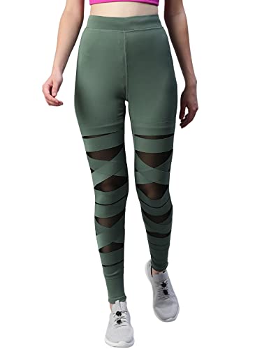 Image of BLINKIN Women's Skinny Fit Mid Rise Leggings