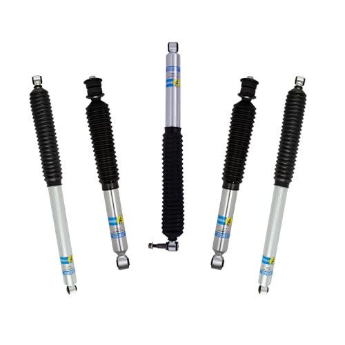 Bilstein Set of Front and Rear B8 5100 Series Shocks with Steering Stabilizer Compatible with 2017-2025 F250/F350 4WD w/o Tremor Package with 2 Front & 0-1 Rear Lift