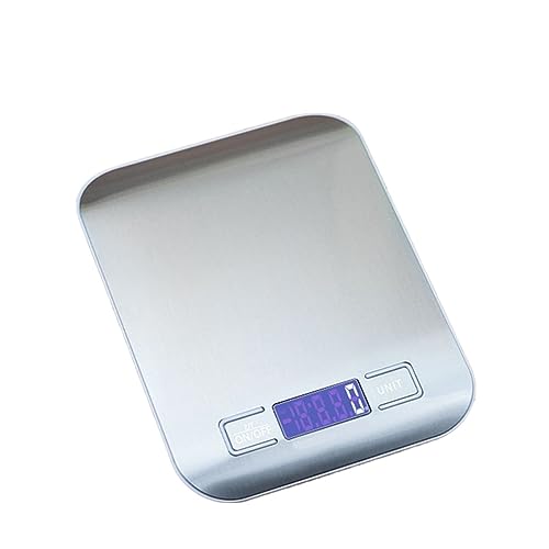 �L�b�`���X�P�[���d�q 5/10 �L���f�W�^���V�������X�e�����X�| LCD �d�ʑ���c�[���O�����X�P�[�����m�� Steelyard �L�͂ȗp�r(Silver-5kg 1g)