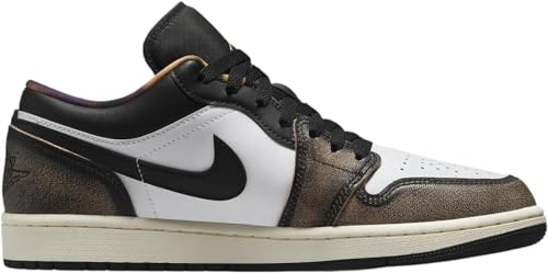 Image of Black & White Jordan 1 Low SE - Nike