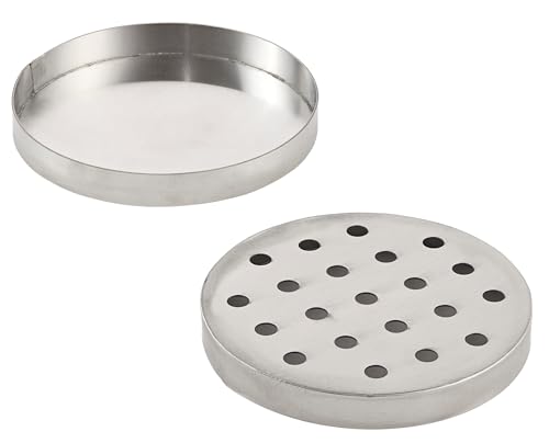 Kratos Commercial Stainless Steel 6" Circular Beer Drip Tray, Polished Surface Mount for Bars, Kitchens, Restaurants, Clubs (#32L-275)