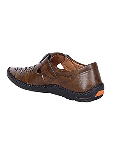 Image of AADI Men's Synthetic Leather Outdoor Casual Sandals & Floaters