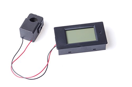 Image of AC 80-260V 100A Blue Backlit Digital Current Voltage Power Energy Meter Multimeter Ammeter Voltmeter with Open-Close Current Split Core CT