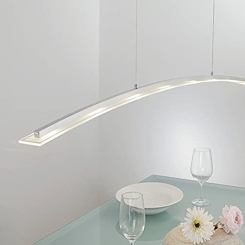 Rothfels LED Pendelleuchte 'Juna' (Modern) in Alu aus Aluminium u.a. für Wohnzimmer & Esszimmer (8 flammig, inkl. Leuchtmittel) - Hängeleuchte, Esstischlampe, Hängelampe, Hängeleuchte Cover