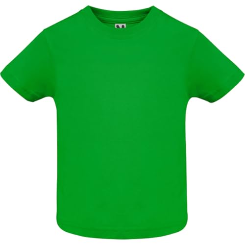 Baby T-Shirt mit Rundhals, Kurzarm, Uni, Grün, 6564, Gr. 12M