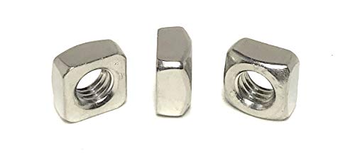 M6-1.00 Stainless Steel Square Nuts DIN557 A2 (25 Pcs)
