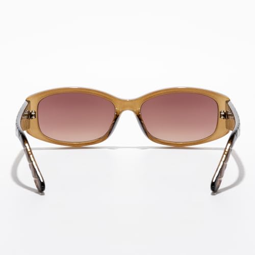 Square Sunglasses for Women Men Retro Checkerboard Pattern Lens Vintage Shades for Driving Beach Travel Daily Outdoor Use4