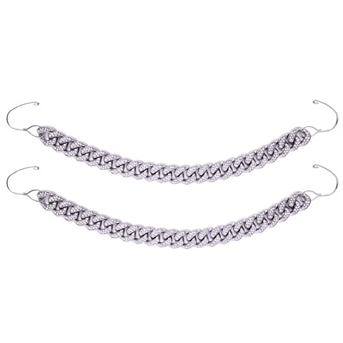 Image of Bling Shoe Chains For Adults Women Men Teens Girls Boys, Rhinestone Chain Shoe Charms For Clog Sandals,Shoe Decoration Accessories For Birthday Gifts Party Favors