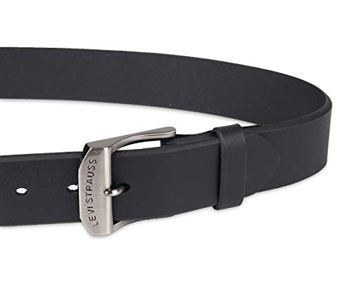 Levi's mens Black Leather Belt - Casual Design for Jeans Or Everyday Wear