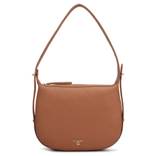 Image of Da Milano Leather Brown Leather Hobo (Small)