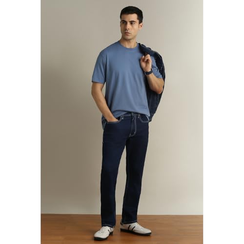 Image of Peter England Men's Regular Fit Denim Jeans for Daily Casual Wear