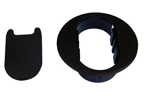 Kable Kontrol - Plastic Oval Desk Grommets for Cable Hole Covering (Round Face & Oval Bottom Grommet)
