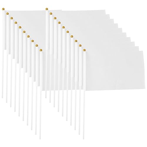 Toddmomy 25pcs Multi-function Referee Flags Handheld Signal Flags for Sports Traffic Events Material for Cheering Communication