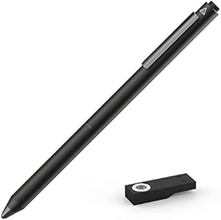 Adonit Dash 3 (Black) Universal Stylus Rechargeable Active Fine Point Digital Pens Compatible with Most Capacitive iPhone and Android Touch Screens Cell Phones, iPad, Tablets, Laptops.