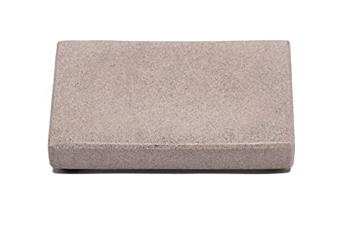 Splittprofi Jabonera de Piedra Arenisca del Ruhr | Color: marrón grisáceo | Forma Ovalada Artesanal Alemana | Accesorio para el baño, la Cocina o el Aseo de Invitados Cover