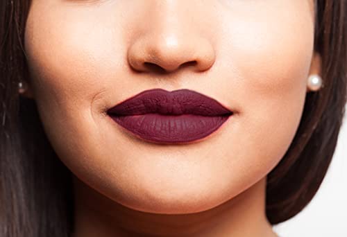 Image of Krayons Insta Dri Sparkling Eyeliner, Silver, 7ml And Power Stay Nontransfer 12hrs Stay Matte Liquid Lipstick,Maroon Magic, 4ml