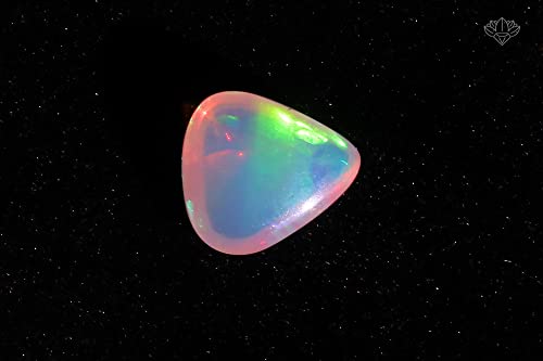Opale éthiopienne blanche véritable 4.39 Cts | Pierre précieuse cœur pour pendentif
