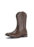 10 Most Comfortable Square Toe Boots- Reviews & Deals IUV Cowboy Boots For Men Western Boot Durable Classic Embroidered Square Toe Traditional Boots