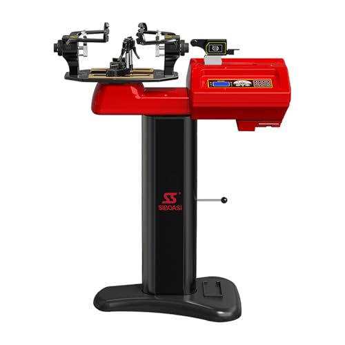 Siboasi SS-S6 Stringing Machine,Intelligent Racket Stringing Equipment,Dual-Purpose for Tennis & Badminton Rackets, Digital Tension Control with LCD Display,Suitable for Home and Club Use Black