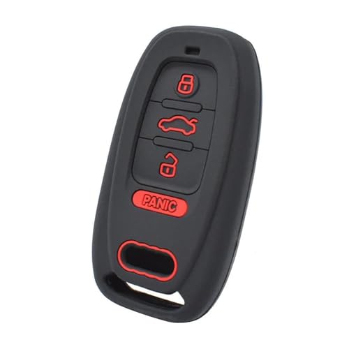 Coque clé Audi S5 réparer boîtier usé avec une protection silicone 3 boutons 2008-2012 - 3
