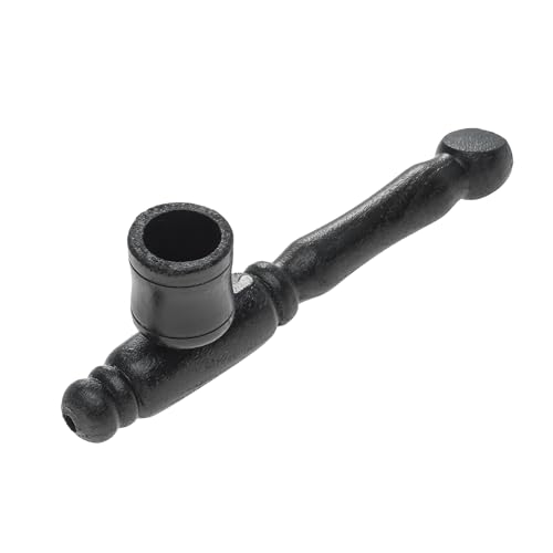 Pipa de tabaco de madera pequeña hecha a mano (negro)