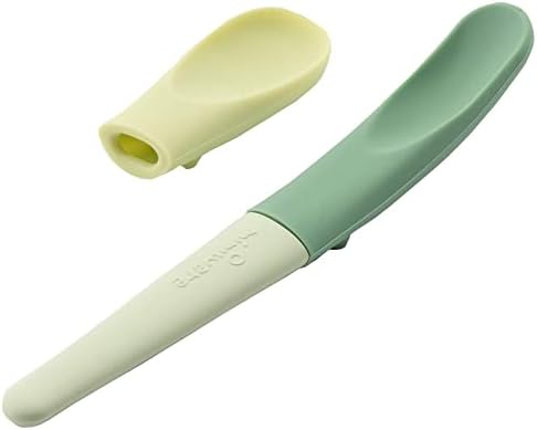 Miniware Pre2Pro Cuchara de silicona para bebés y niños pequeños  Cuchara 2 en 1 que crece desde la comida del bebé hasta la autoalimentación, 100%
