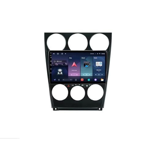 Android 13 2 DIN Pantalla Táctil Radio de 9' para Mazda 6 2004-2015 Radio Coche con Navegación GPS Bluetooth Radio FM Cámara Trasera Multimedia Pantalla para Coche(A3 2+32G)