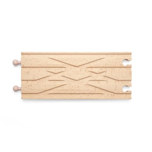 Bigjigs Rail Diamond Crossover - Other Major Wooden Rail Brands are Compatible