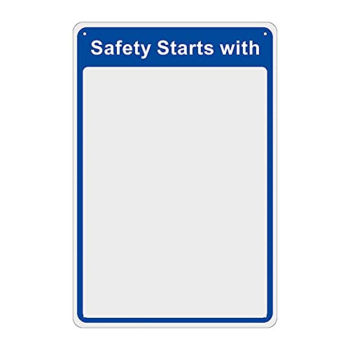 PPE Safety Check Mirror 200mm x 300mm, Blue, 200 x H300 mm