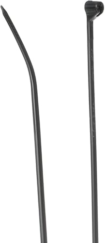 Miniatura 3 de Thomas & Betts TY525MX - Bridas para cables negras de 7 pulgadas, resistencia a la tracción de 50 libras, púas de acero inoxidable y posiciones de